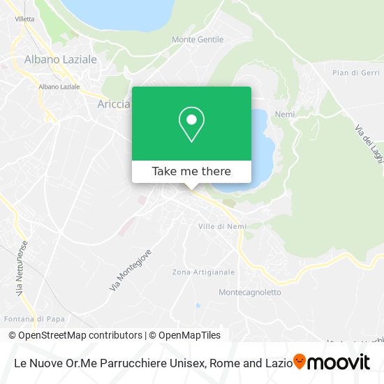 Le Nuove Or.Me Parrucchiere Unisex map