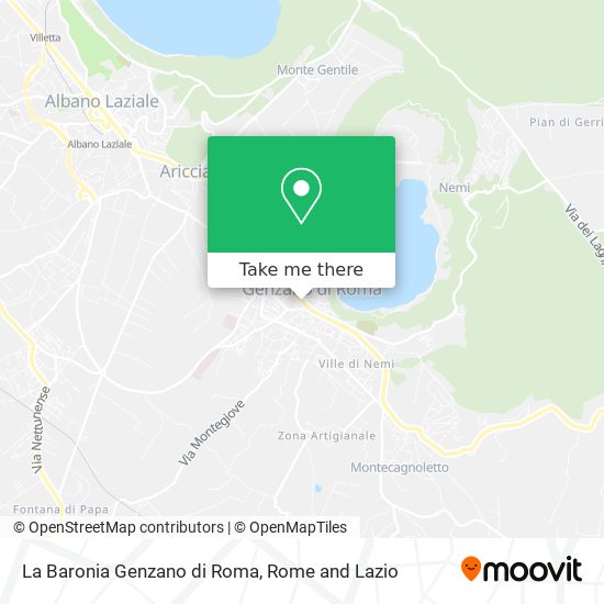 La Baronia Genzano di Roma map