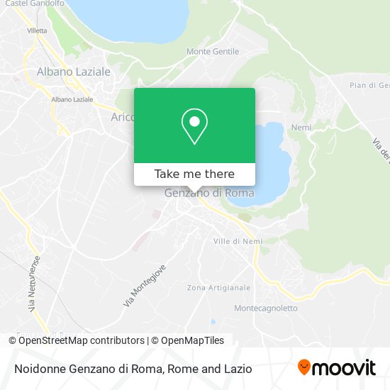 Noidonne Genzano di Roma map