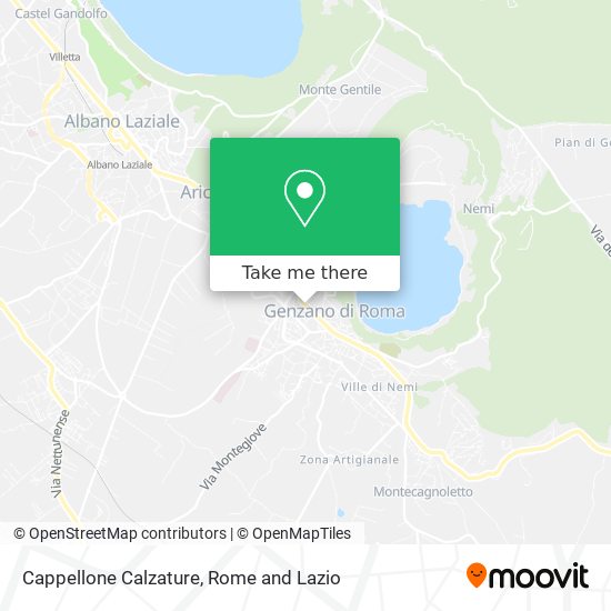 Cappellone Calzature map