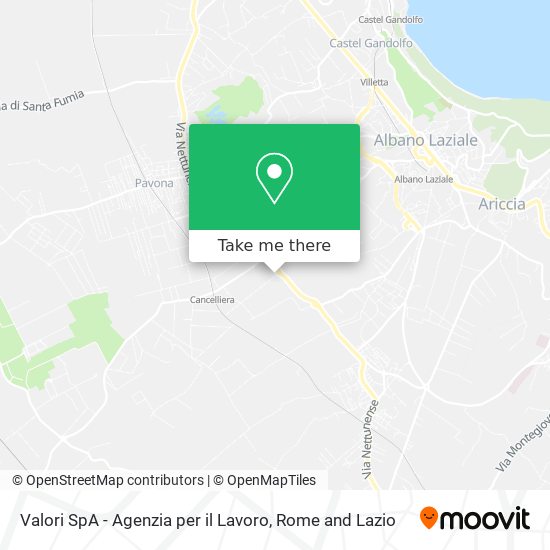 Valori SpA - Agenzia per il Lavoro map