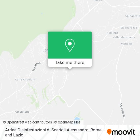 Ardea Disinfestazioni di Scarioli Alessandro map