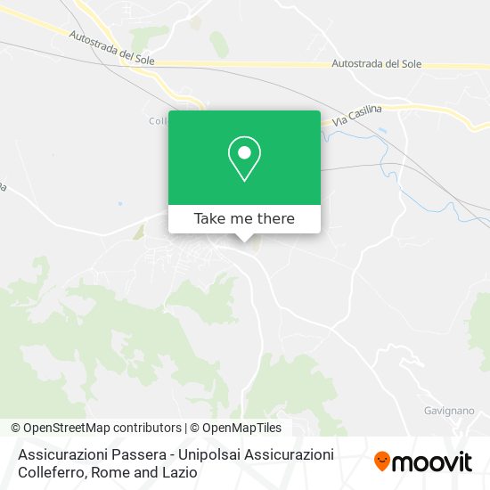 Assicurazioni Passera - Unipolsai Assicurazioni Colleferro map
