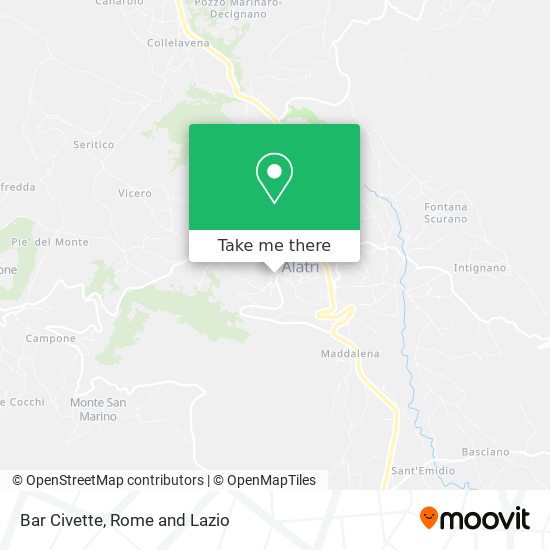 Bar Civette map