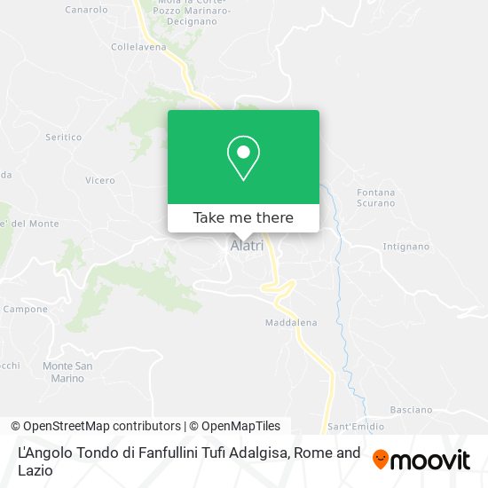 L'Angolo Tondo di Fanfullini Tufi Adalgisa map