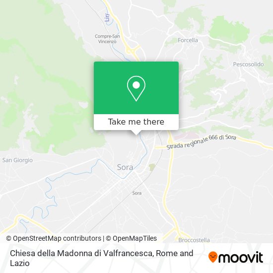 Chiesa della Madonna di Valfrancesca map