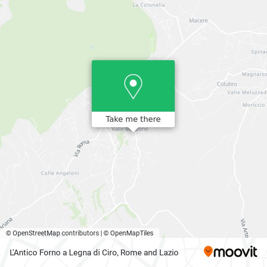 L'Antico Forno a Legna di Ciro map