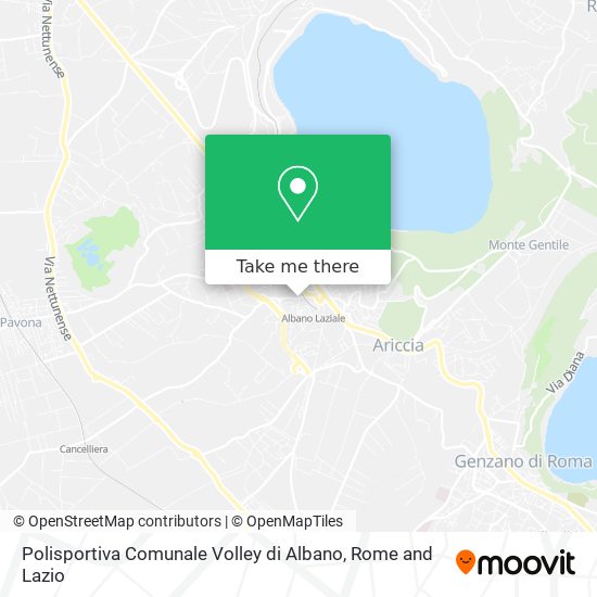 Polisportiva Comunale Volley di Albano map