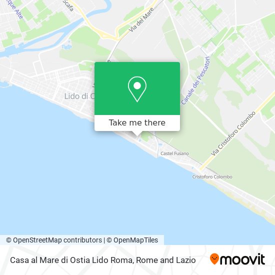 Casa al Mare di Ostia Lido Roma map