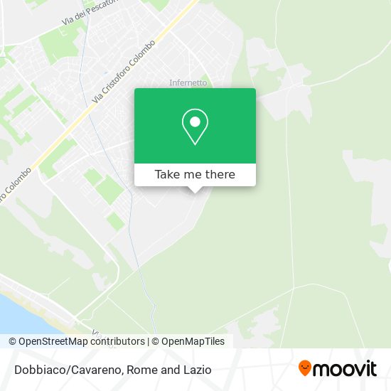 Dobbiaco/Cavareno map