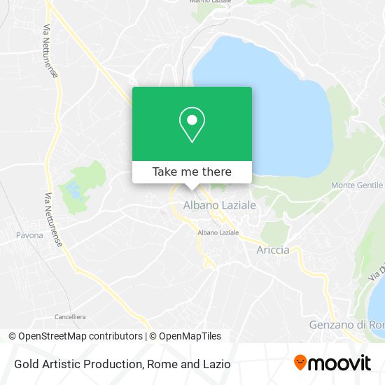 Gold Artistic Production map