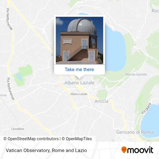 Vatican Observatory map