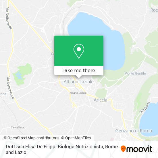 Dott.ssa Elisa De Filippi Biologa Nutrizionista map