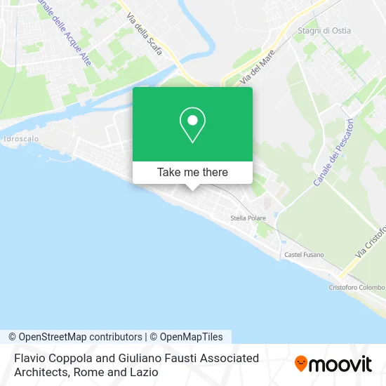 Flavio Coppola and Giuliano Fausti Associated Architects map