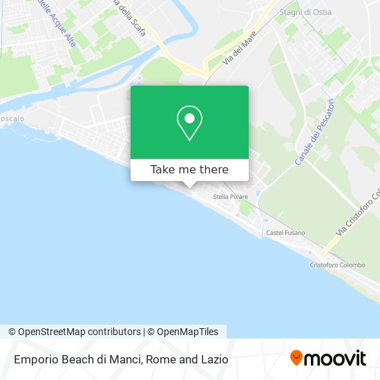 Emporio Beach di Manci map