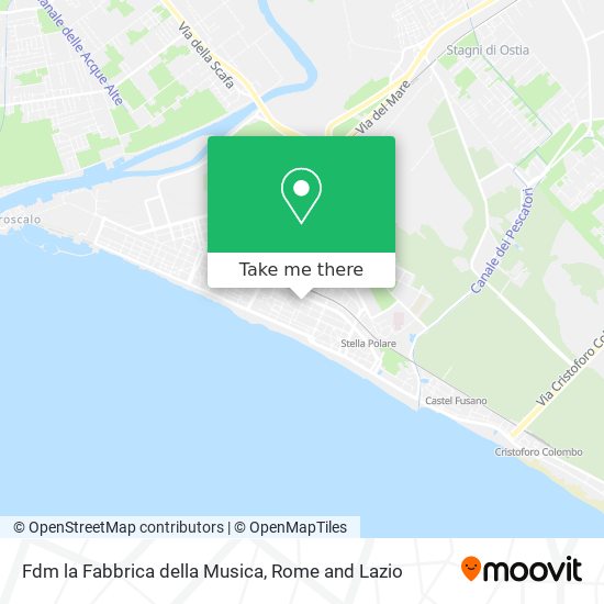 Fdm la Fabbrica della Musica map