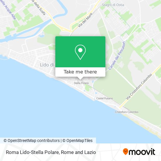 Roma Lido-Stella Polare map