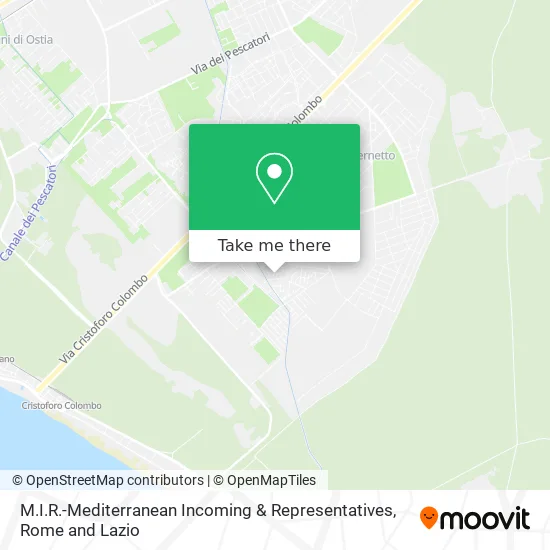 M.I.R. - Mediterranean Incoming & Representatives map