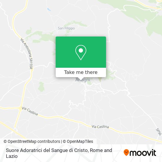 Suore Adoratrici del Sangue di Cristo map