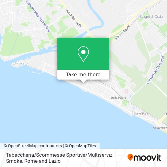 Tabaccheria / Scommesse Sportive / Multiservizi Smoke map