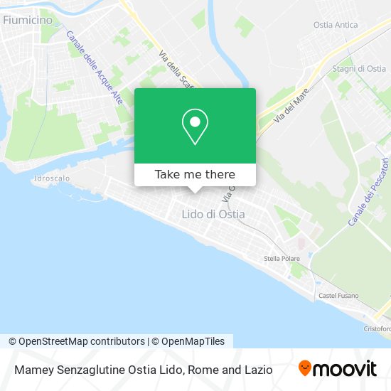 Mamey Senzaglutine Ostia Lido map