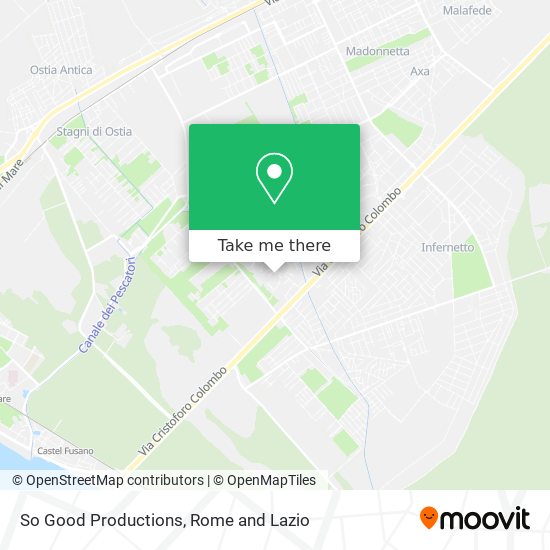 So Good Productions map
