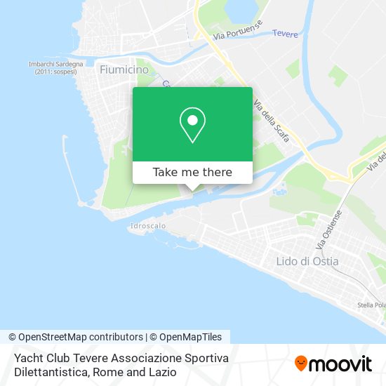 Yacht Club Tevere Associazione Sportiva Dilettantistica map