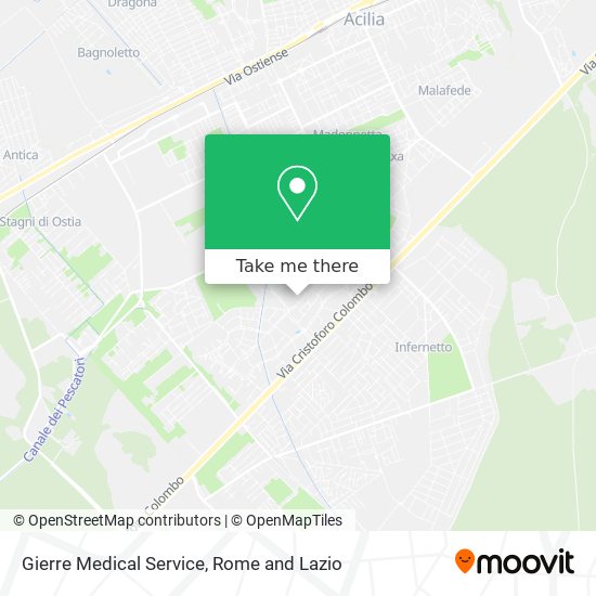 Gierre Medical Service map