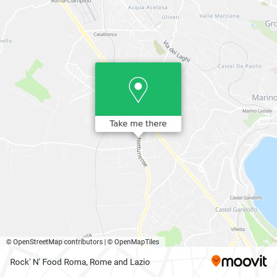 Rock' N' Food Roma map