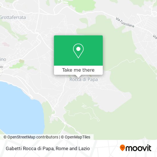 Gabetti Rocca di Papa map