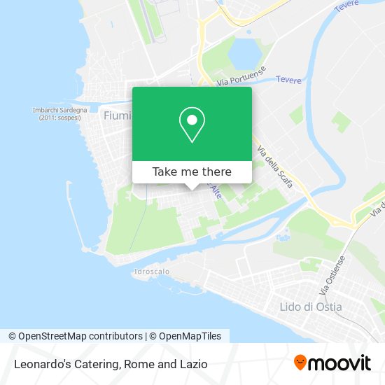 Leonardo's Catering map