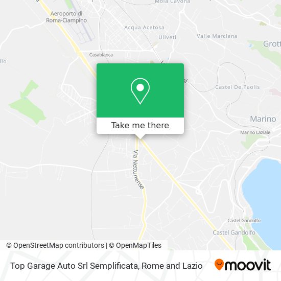 Top Garage Auto Srl Semplificata map