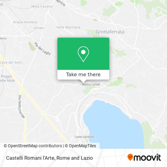 Castelli Romani l'Arte map