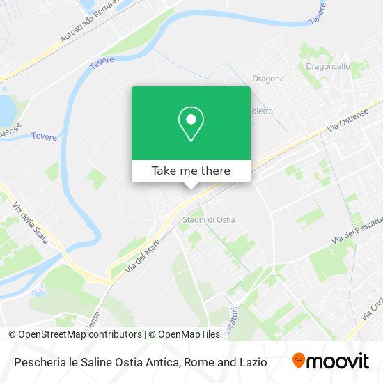 Pescheria le Saline Ostia Antica map