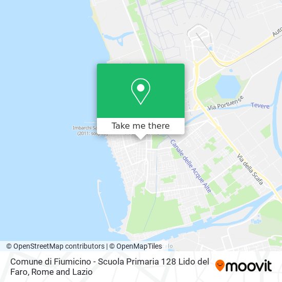 Comune di Fiumicino - Scuola Primaria 128 Lido del Faro map
