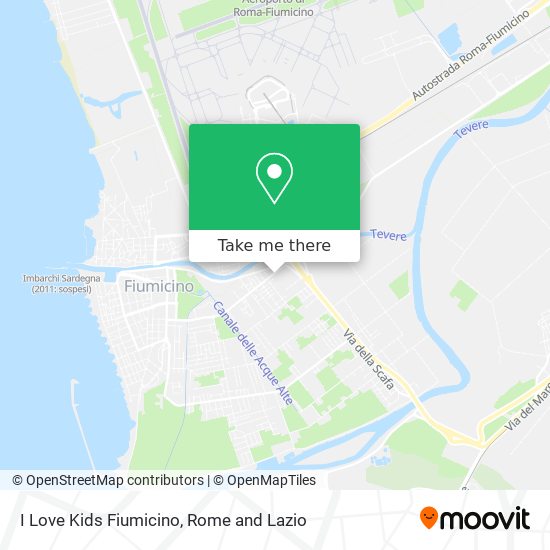 I Love Kids Fiumicino map