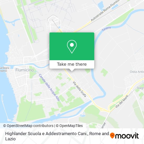 Highlander Scuola e Addestramento Cani. map