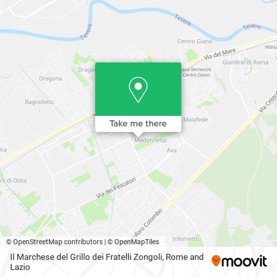 Il Marchese del Grillo dei Fratelli Zongoli map