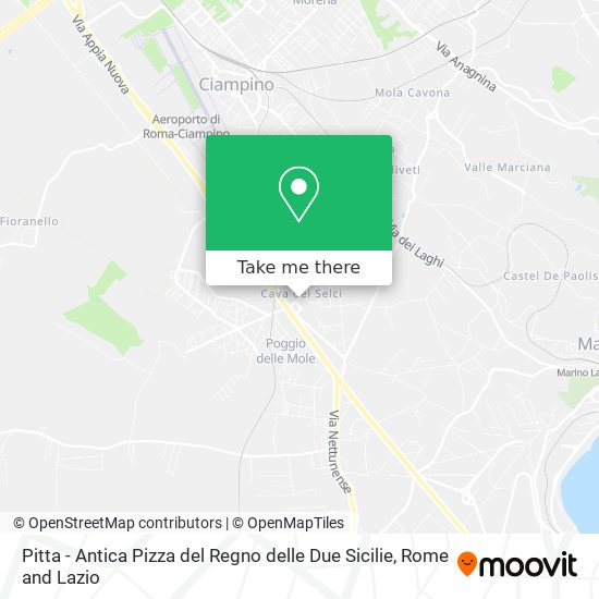 Pitta - Antica Pizza del Regno delle Due Sicilie map