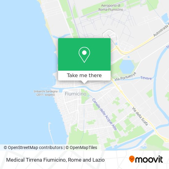 Medical Tirrena Fiumicino map