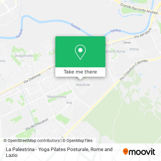 La Palestrina - Yoga Pilates Posturale map