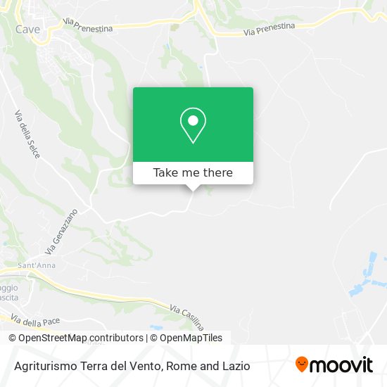 Agriturismo Terra del Vento map