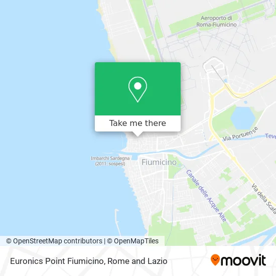 Euronics Point Fiumicino map
