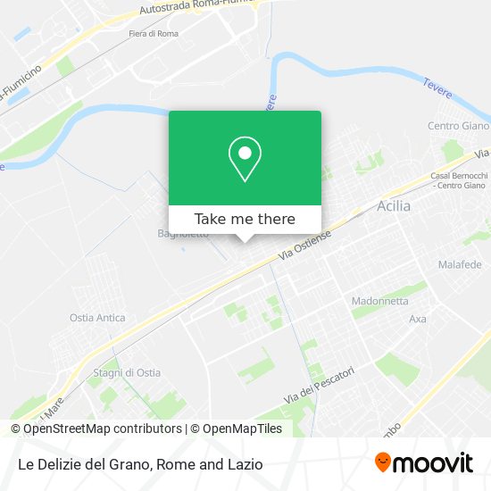 Le Delizie del Grano map