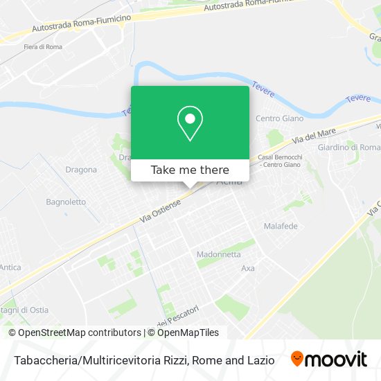 Tabaccheria / Multiricevitoria Rizzi map