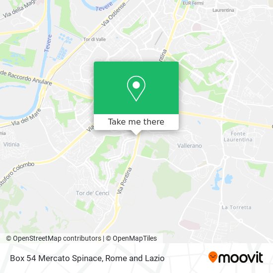 Box 54 Mercato Spinace map
