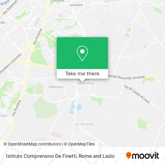 Istituto Comprensivo De Finetti map