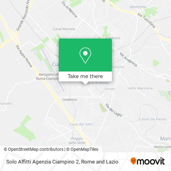 Solo Affitti Agenzia Ciampino 2 map