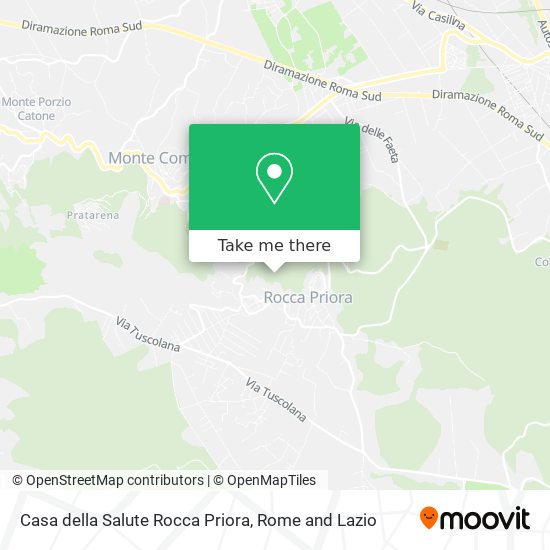 Casa della Salute Rocca Priora map