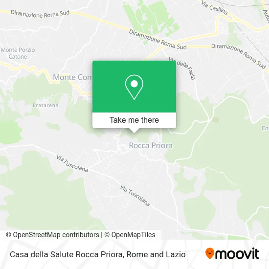 Rocca Priora Health House map